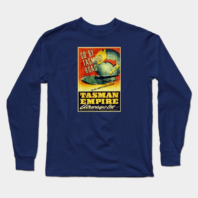 Tasman Empire Long Sleeve T-Shirt by Midcenturydave